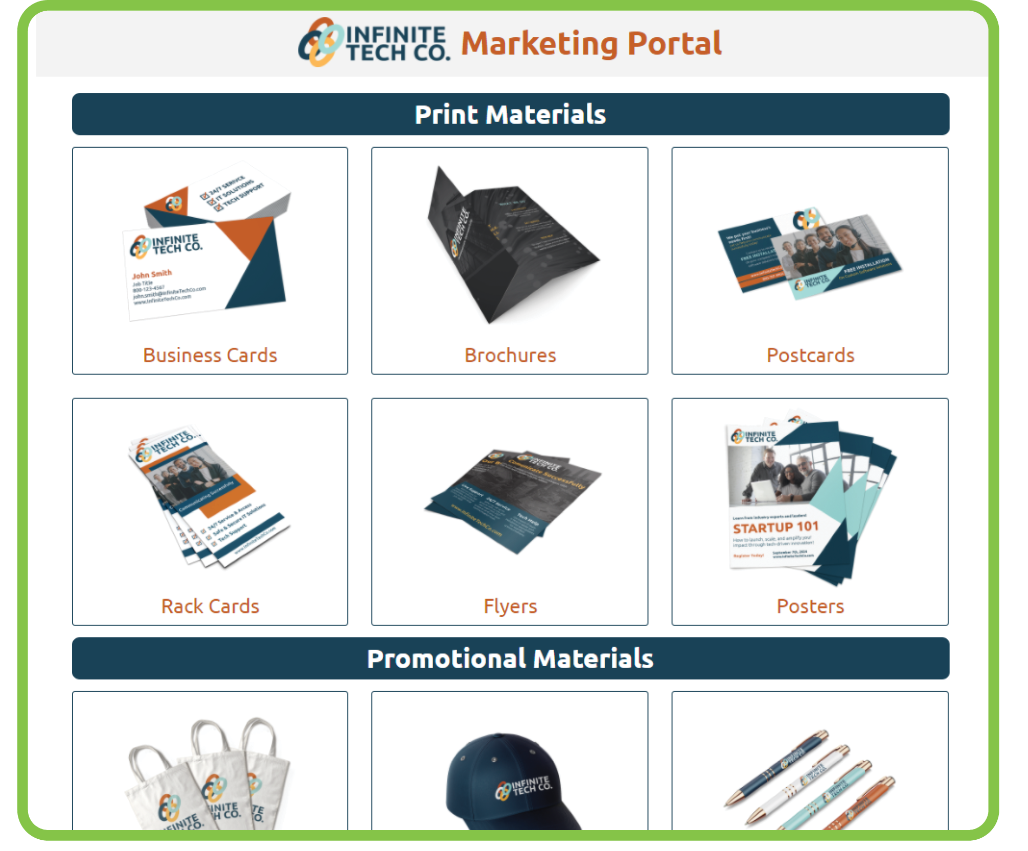 Online Web to Print Ordering Portal