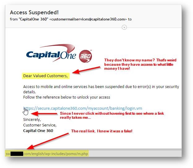 Capital One Spam