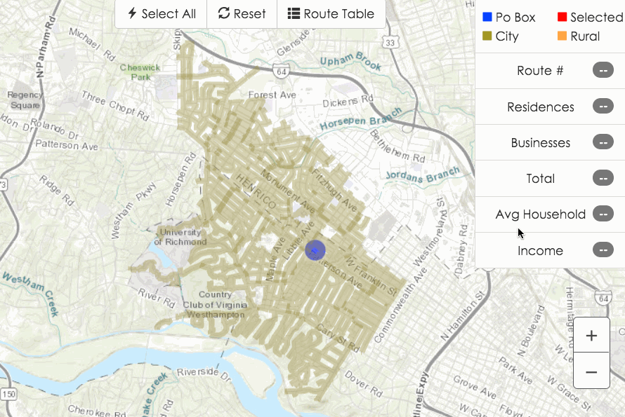 EDDM Route Selection Tool