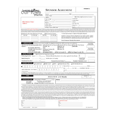 Sponsor Agreement