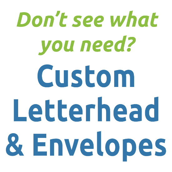 Custom Letterhead, Envelope, or Stationery Printing