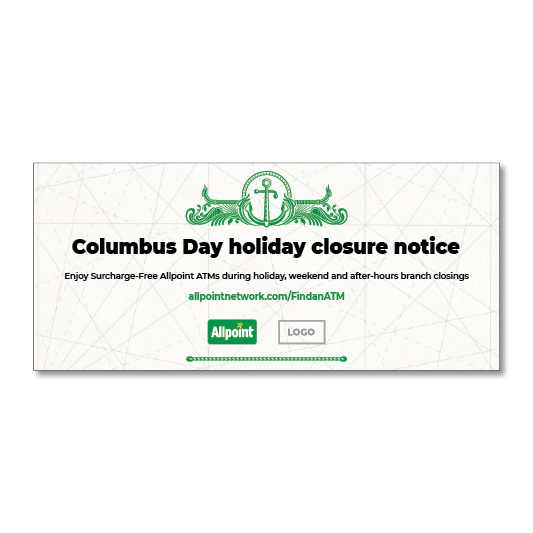 Columbus Day - Print (9x4)