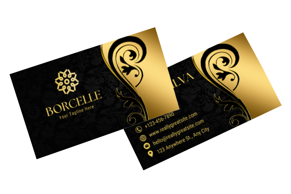 Business Cards with Metallic Ink
