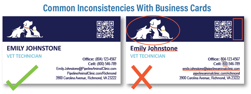 Common Inconsistencies with Business Cards