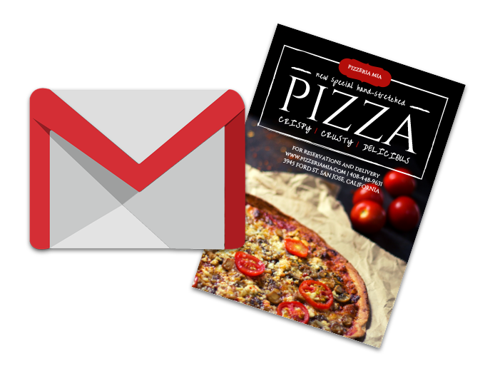 Email marketing alongside direct mail campaigns.