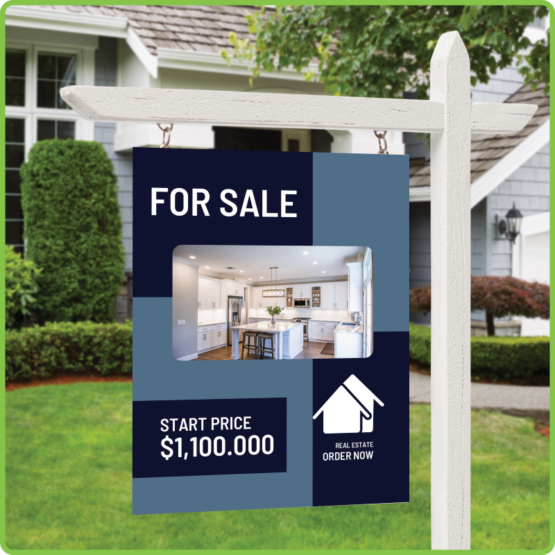 Real estate sign design ideas for for sale signs.