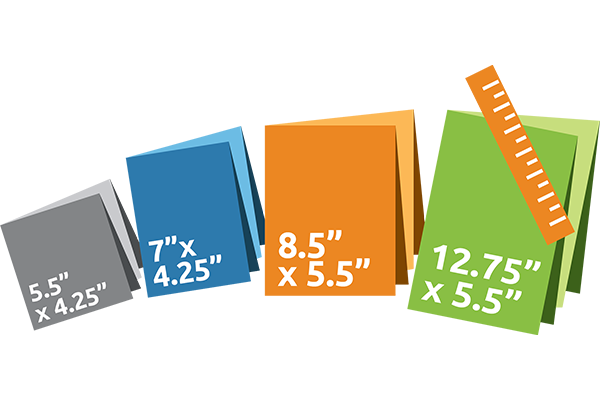 French Fold Brochure Sizes