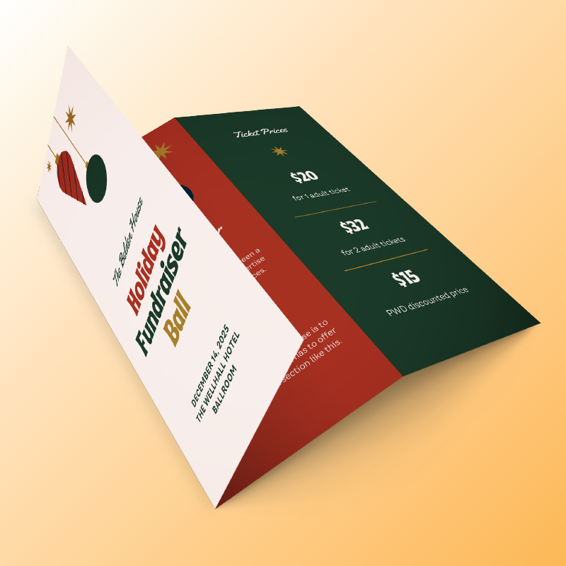 Holiday Event Brochure Example