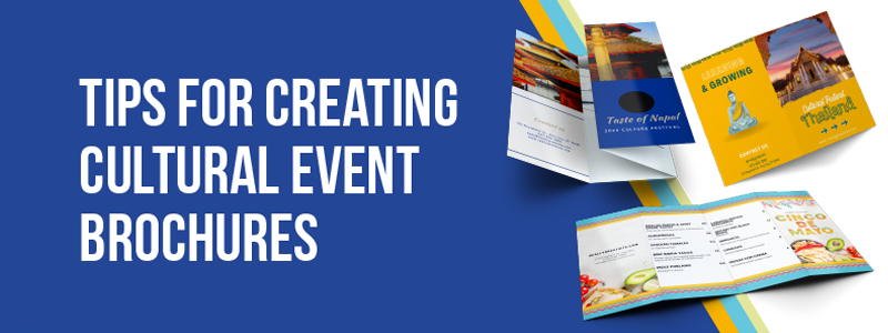 How to create a brochure for a cultural event.