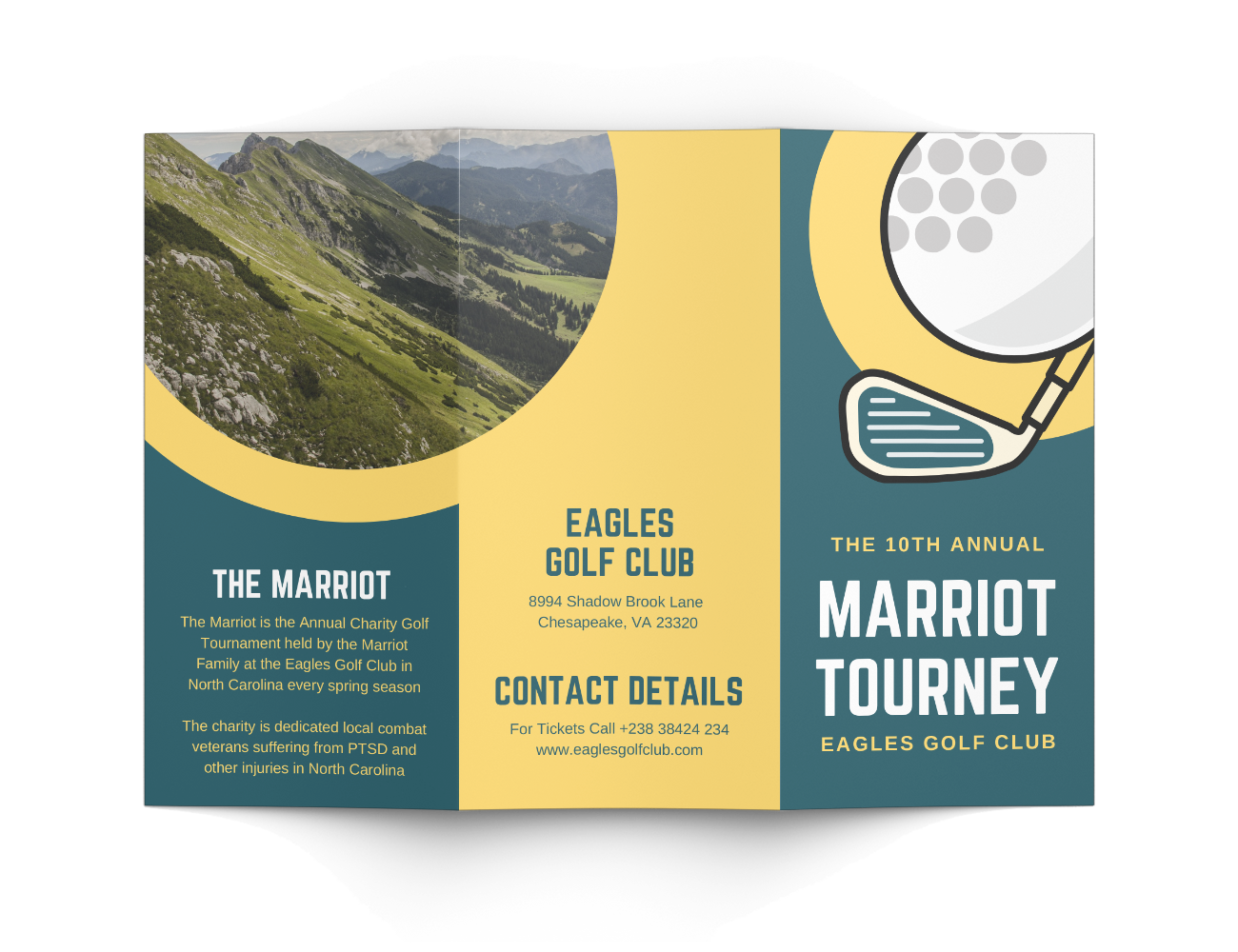 Sports event brochure examples and templates.