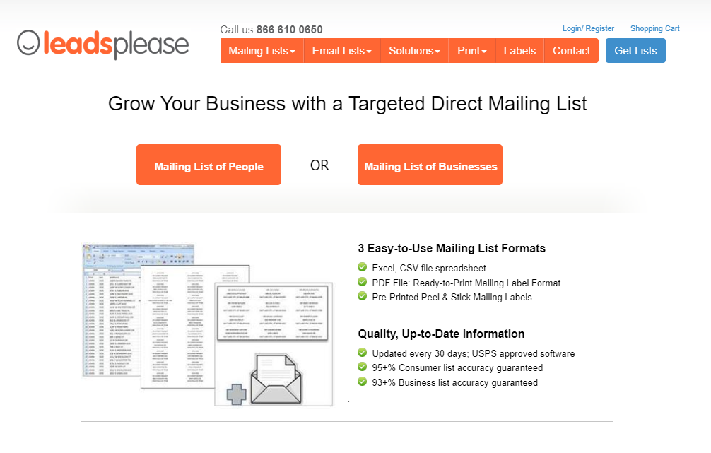 Direct mail list company - leadsplease