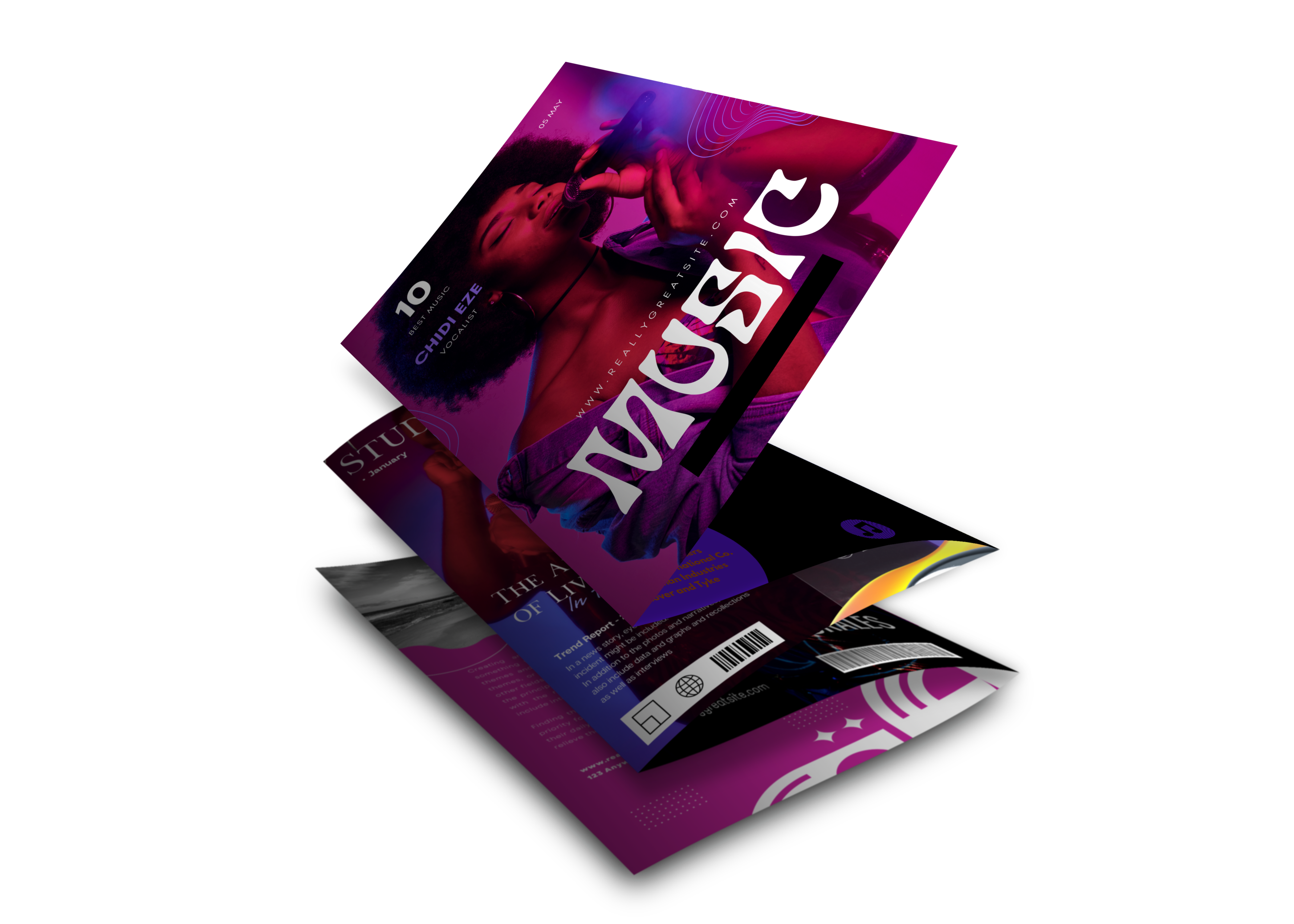 Music Event Brochure Design