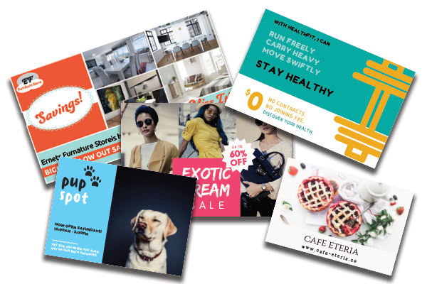 Design in-house for the cheapest direct mail postcards.