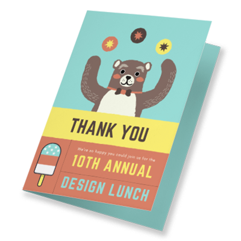 Thank you cards to generate more sales.