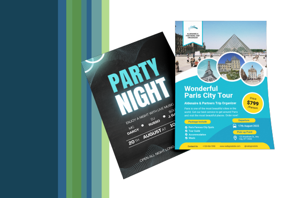 Leaflet flyer clearance