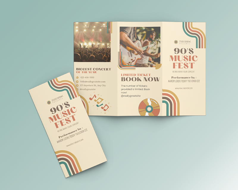 trifold brochures designs and templates