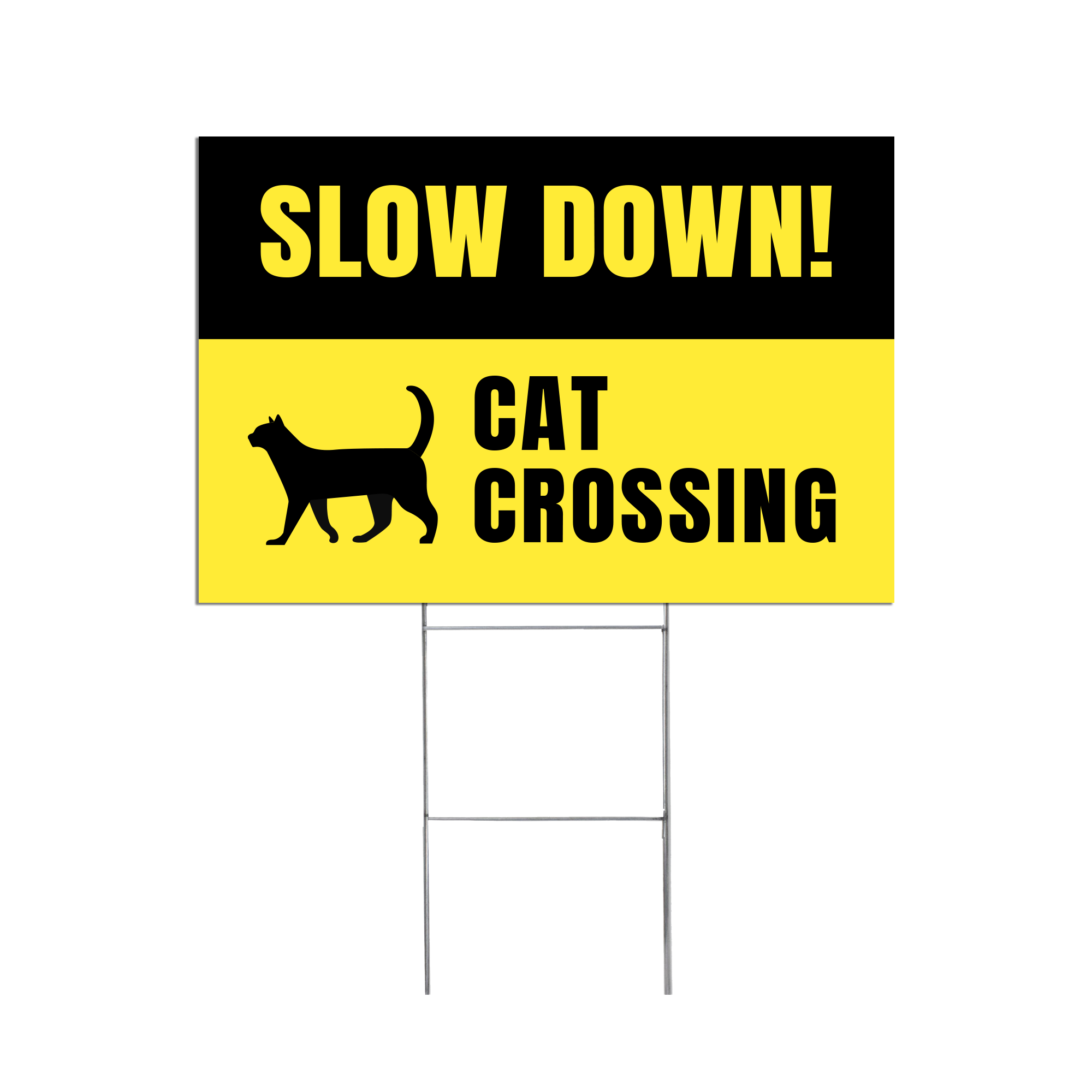 Custom Warning Yard Signs
