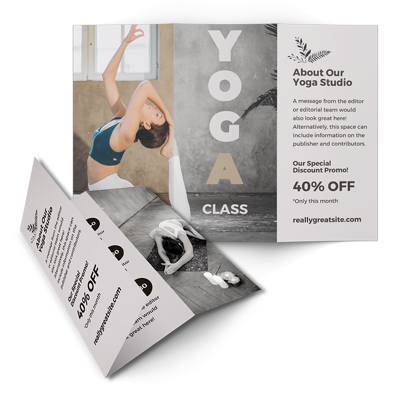 Yoga Class Event - Sports Event Brochure Example