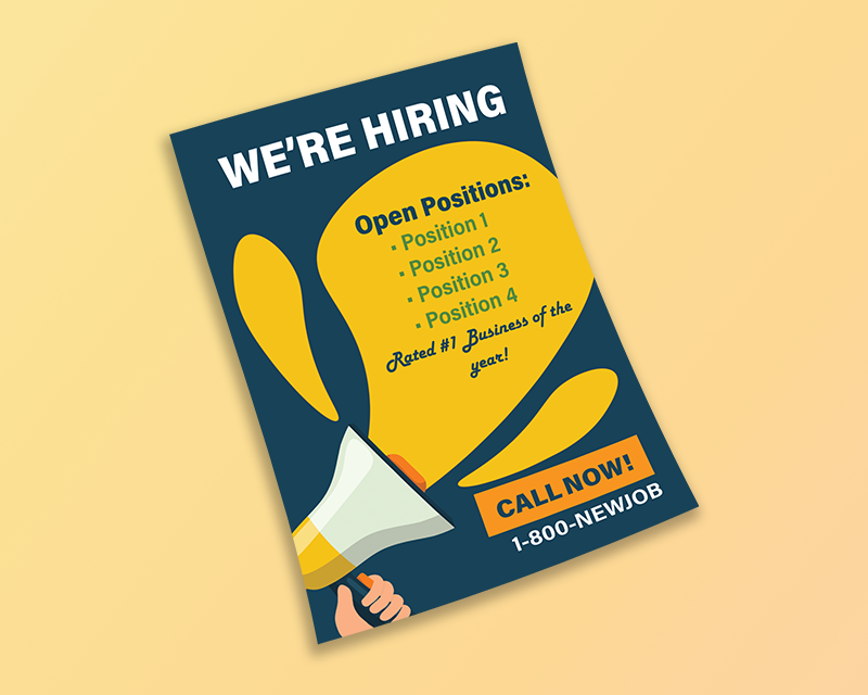 We Are Open Poster Template