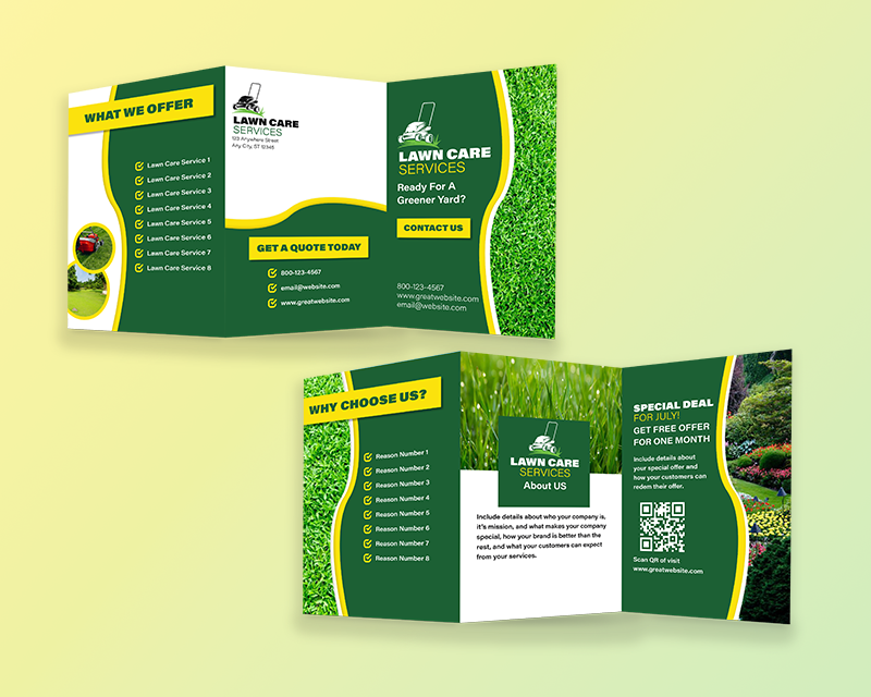 11x25.5 Trifold EDDM Mailer Design Template