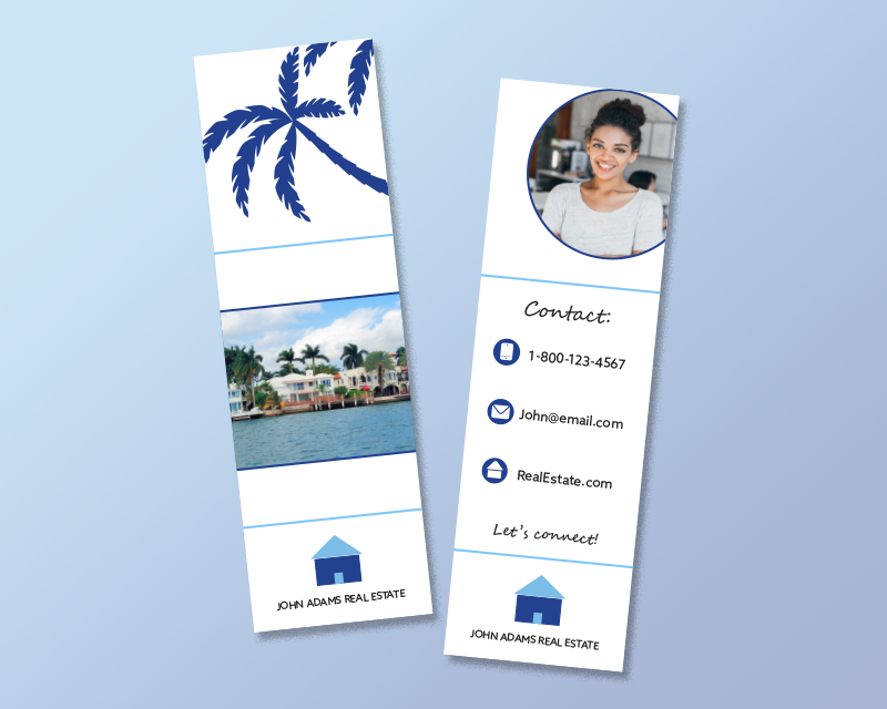 2x7 Bookmark Design Template