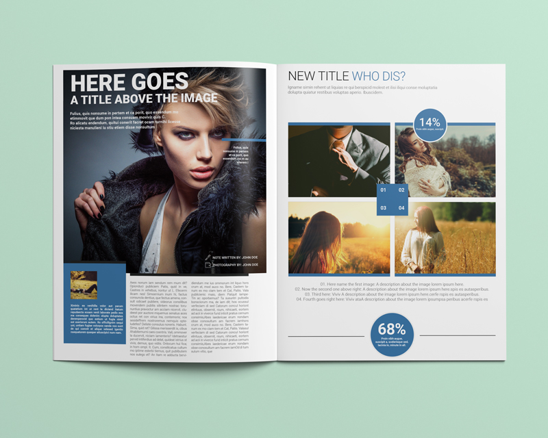 Free 6x9 catalog design template.