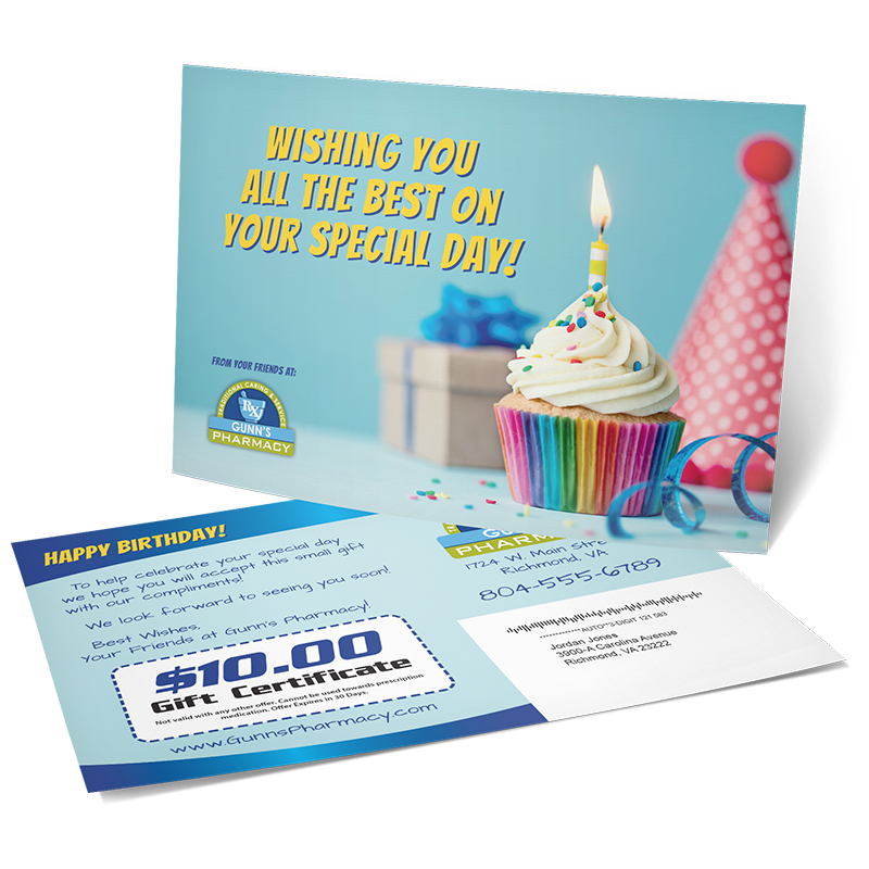 Birthday cards that will increase your sales.