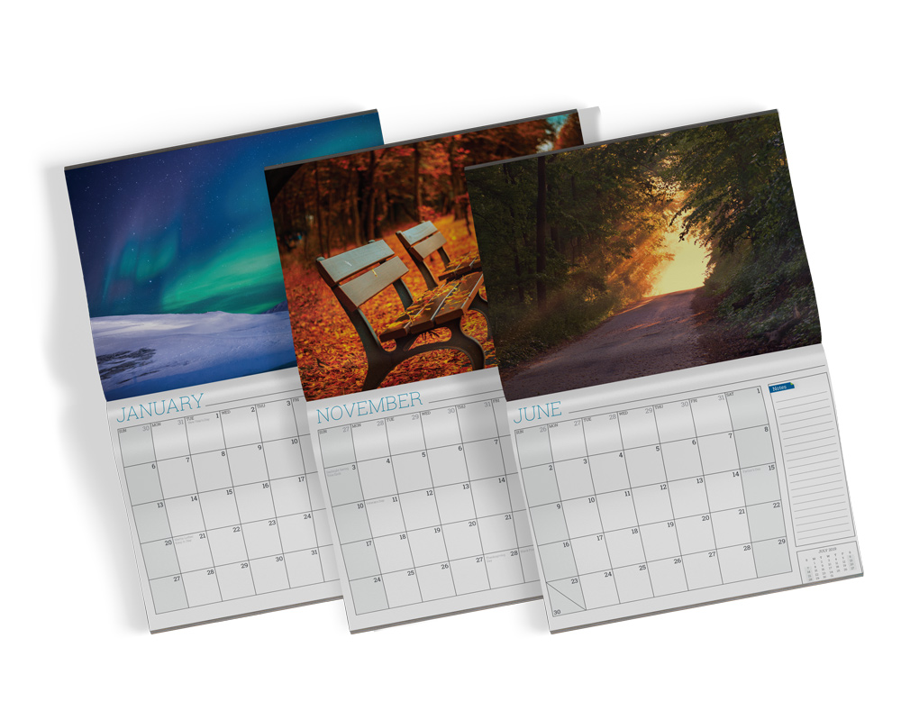 Printing calendars with Conquest Graphics will ensure you get the high quality and fast speeds you expect from an online printer.