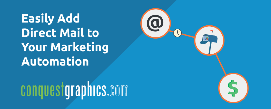 Direct Mail automation Integrate direct mail into your marketing automation with Conquest Graphics.