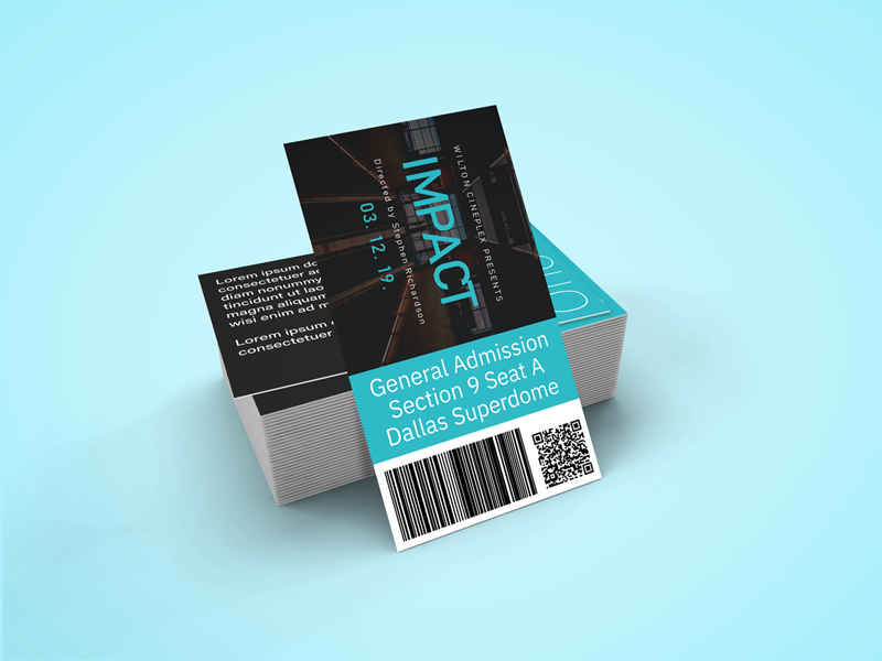 Get a free template for event tickets that are the size of a business card. This can help you save big on event ticket printing.