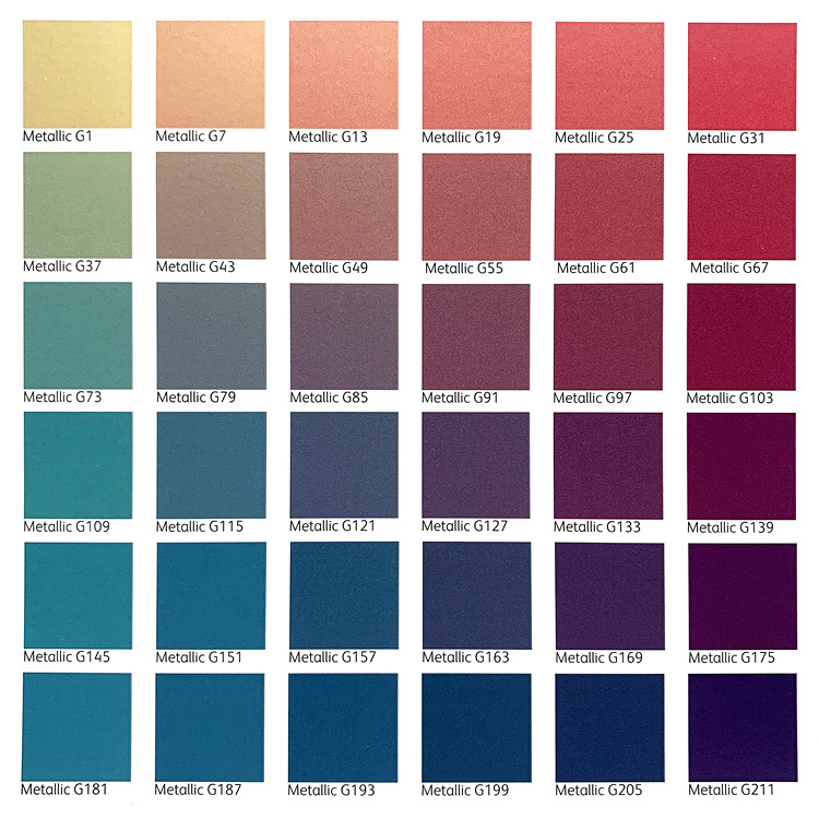 Metallic Ink Swatches - Gold Ink