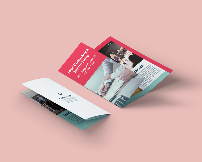 FREE 8.5x11 tri-fold brochure template to quickly create your own brochure, for free and super fast.