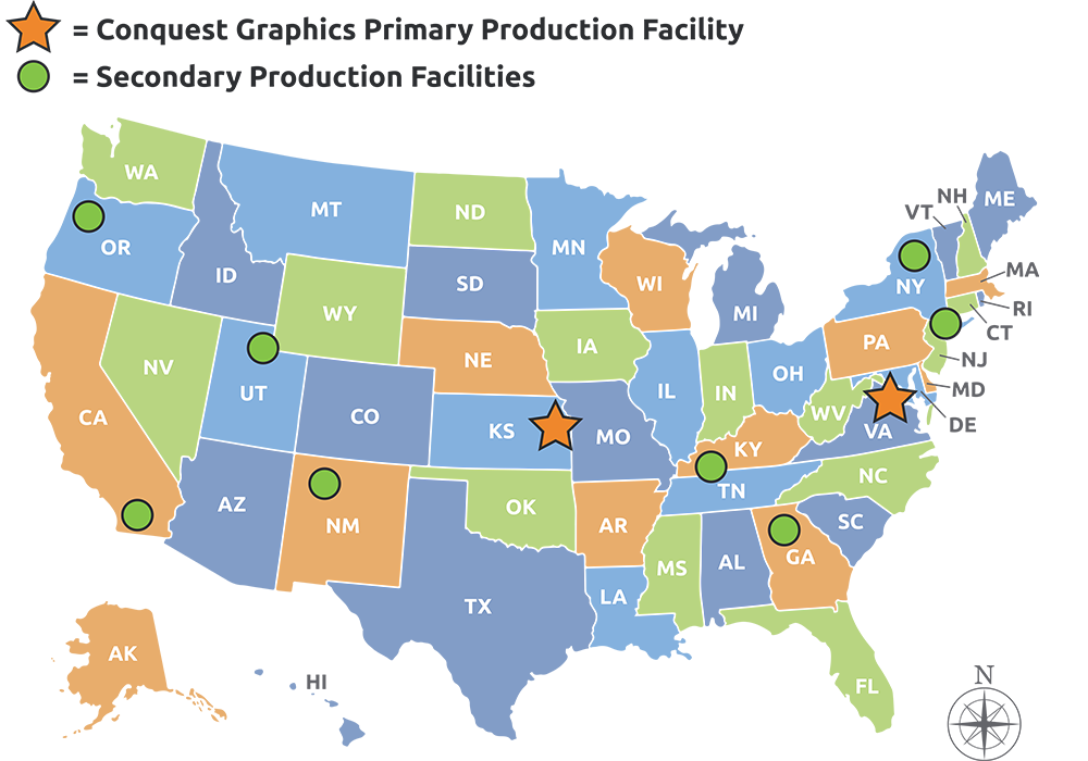 Production Facilities Map