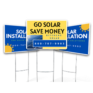 Solar Yard Signs