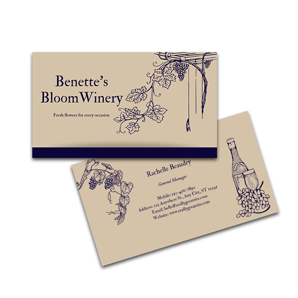 Winery Business Cards