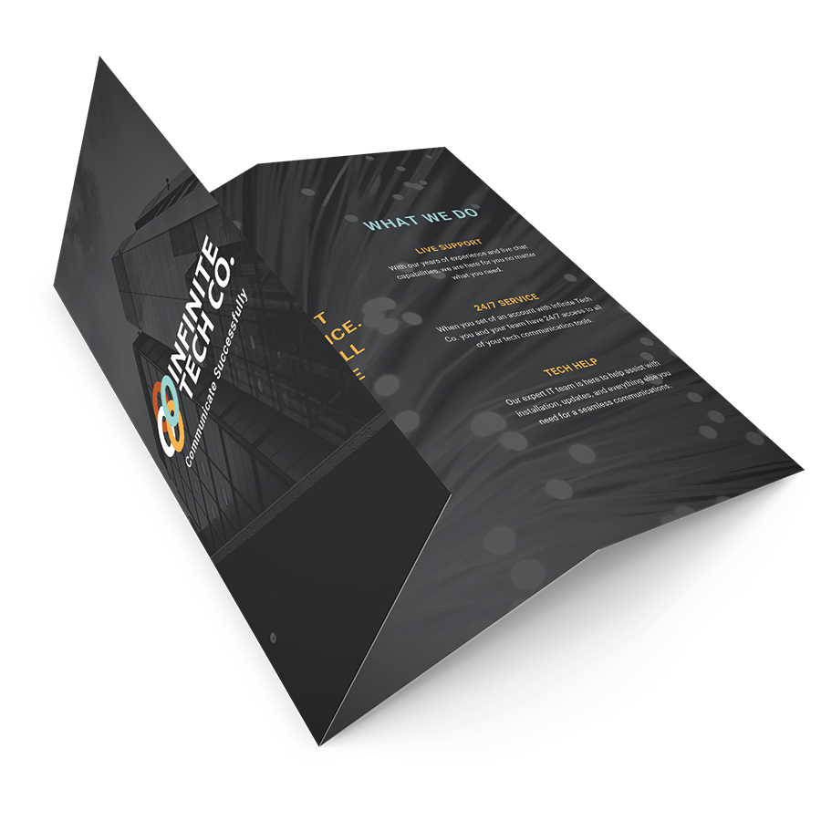 Brochures for your direct mail campaign.